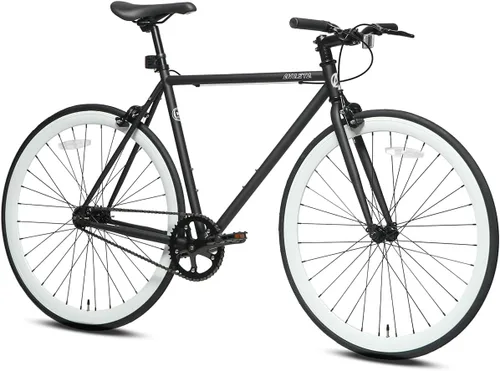 Vista 6 de AVASTA Single-Speed Fixed Gear Fixie Bike, Flip Flop Hub Urban Commuter Bicycle, 50/54/58cm Frame, Multiple