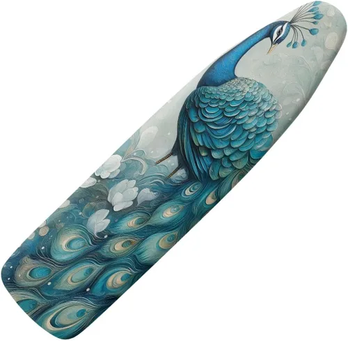 Vista 7 de Funda floral a prueba de arañazos para tablas de planchar de tamaño estándar, reflectante, con 3 ganchos y bucles para decoración de tablas de 15 x