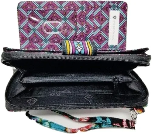 Vista 2 de Vera Bradley Pulsera combinada icónica RFID en vides florales, Floral