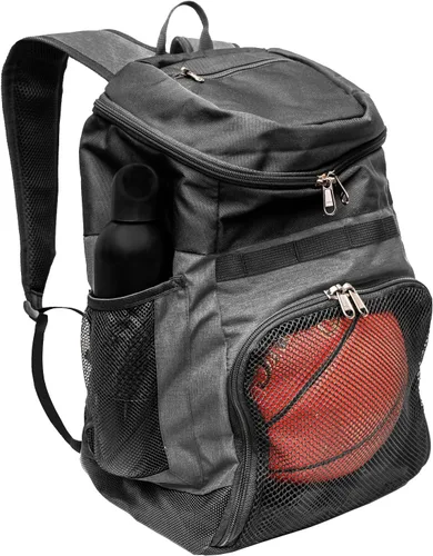 Vista 9 de Xelfly Mochila de baloncesto con compartimento para pelotas