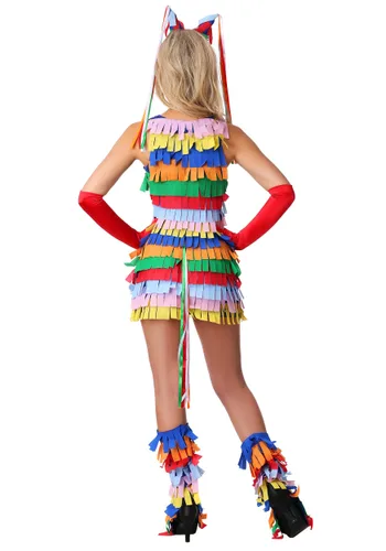 Vista 2 de Disfraz de piñata sexy Multicolor