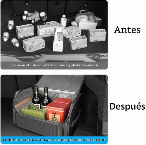Vista 7 de TOPABYTE Organizador de maletero de coche con capacidad de tapa, bolsa