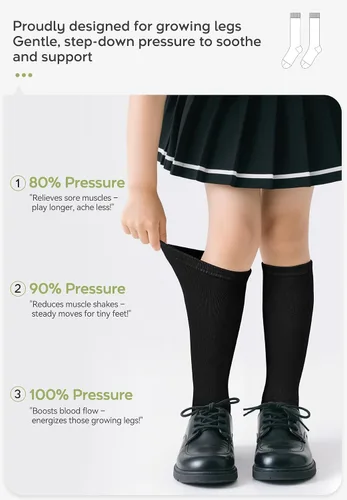 Vista 100 de Zando Calcetines de fútbol para niños, hasta la rodilla, para jóvenes, béisbol, fútbol, sóftbol, niños y niñas, de algodón suave sobre