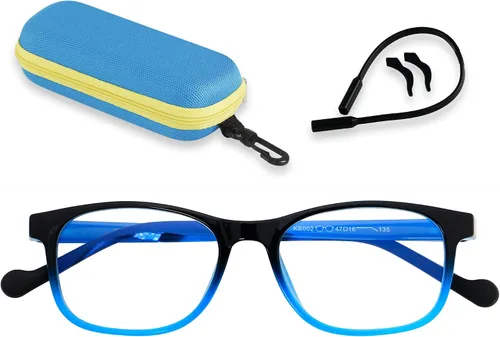 Vista 10 de ANDWOOD Gafas de luz azul para niños, niñas, niños, computadora, juegos, anti rayos azules, gafas de sol polarizadas de 3 a 12 años