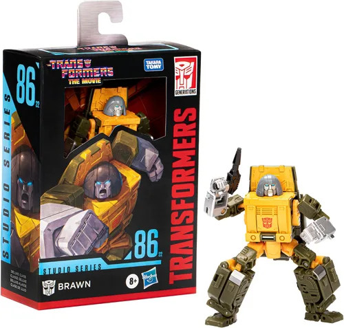 Vista 3 de Transformers Toys Studio Series Deluxe The Movie 86-22 Brawn Toy 4.5 pulgadas, figura de acción para niños y niñas a partir de 8 años
