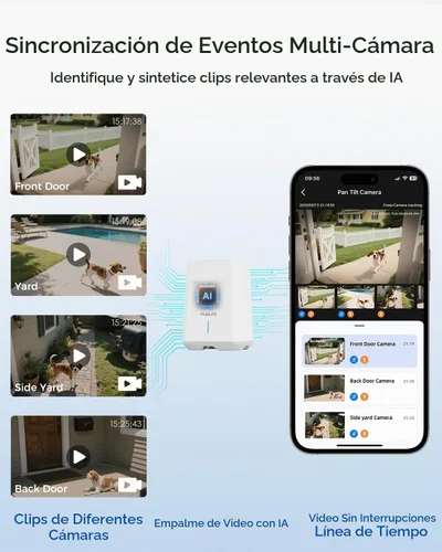 Vista 4 de MUBILIFE Sistema de cámara de seguridad solar 4K inalámbrico