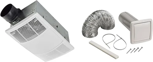 Vista 8 de Broan-NuTone BHFLED80 PowerHeat - Extractor de baño, calentador y combinación de luz LED, interruptor de tres balancines de 80 CFM y P3RW