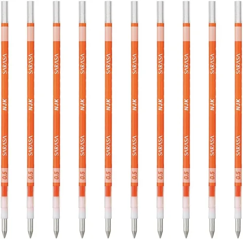 Vista 7 de Zebra BRNJK5BK - Recambio para bolígrafo, Sarasa, NJK-0.5, negro, 10