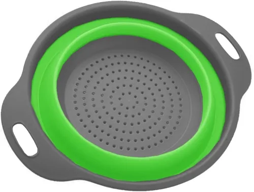 Vista 4 de 1 colador plegable de silicona para fregadero de cocina de 11.8 pulgadas