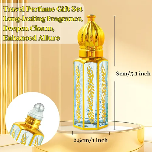 Vista 7 de MR.A Paquete de 3 perfumes árabes para mujer, aceite de perfume árabe de larga duración, aceite de perfume árabe de lujo, perfume árabe suave