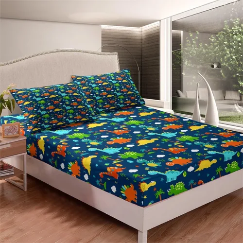 Vista 19 de Juego de sábanas bajeras con estampado de mármol, tamaño individual, elegante, de lujo, color negro, para niños, adolescentes, adultos, decoración