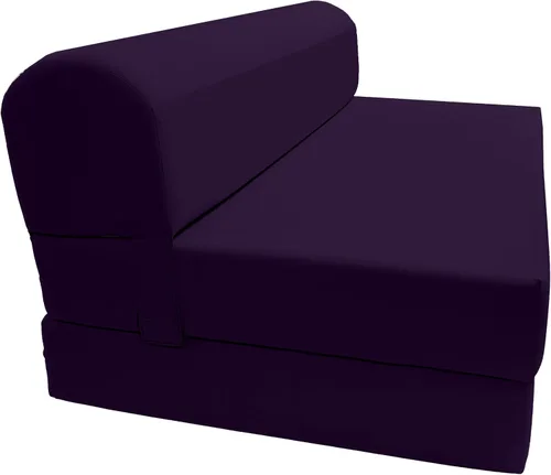 Vista 17 de D&D Futon Furniture. Silla plegable de espuma, sofá de estudio, colchón de espuma plegable para invitados (6 x 24 x 70 pulgadas, negro)