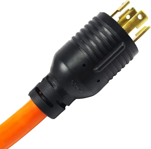 Vista 5 de HENGYI Cable adaptador Nema L14-30P a 6-50R 125/250V STW 10AWG 6-50 adaptador de soldador, generador 30A L14-30P a soldador 6-50R 50A bloqueo