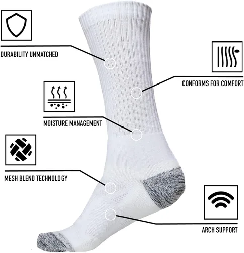 Vista 2 de juDanzy J-Socks - Paquete de 2 calcetines deportivos prémium para fútbol, baloncesto y lacrosse