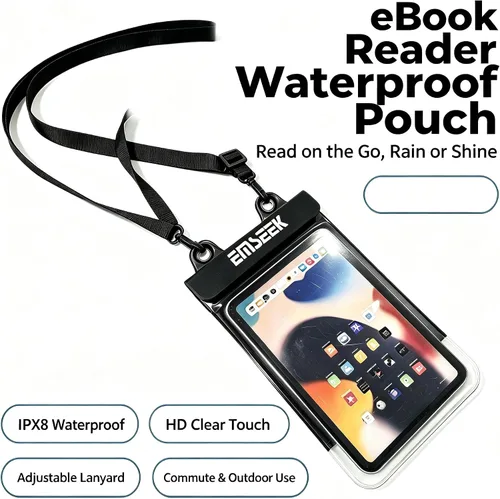 Vista 4 de Funda impermeable para lector de libros electrónicos, bolsa para lector de libros electrónicos, bolsa seca para Amazon Kindle Paperwhite Oasis Fire