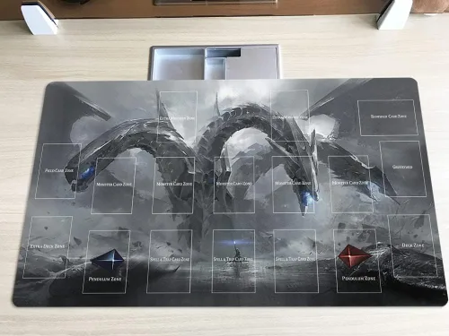 Vista 2 de Nuevo tapete de juego Duel Cyber End Dragon TCG CCG Trading Card Game Mat + bolsa gratis