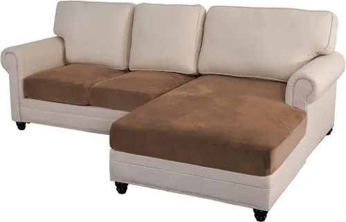 Vista 21 de Funda de sofá seccional de 3 piezas para sofá seccional en forma de L, protector elástico de muebles para sofá seccional izquierdo o derecho