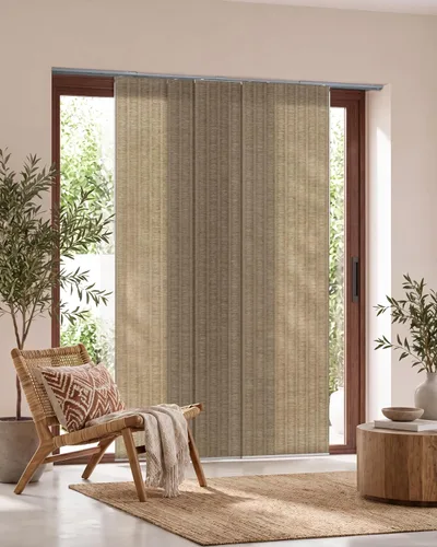 Vista 19 de GoDear Design - Persianas verticales deslizantes de vidrio de 45.8 a 86 x Shinonome