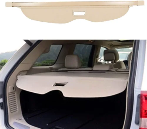 Vista 8 de Cubierta de carga para Jeep Grand Cherokee (2 filas; WL) 4XE Accesorios 2022-2025 2026 Cubierta de seguridad para maletero trasera negra