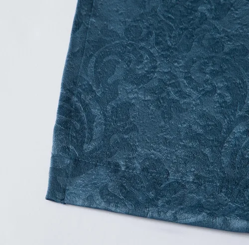 Vista 3 de LinenZone Par de Cortinas de Dormitorio Azul Verde Azulado. Estas Cortinas Opacas de Decoración Moderna son una Gran Opción como Cortinas de Ventana