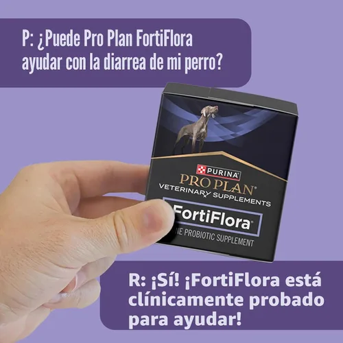 Vista 9 de Purina Pro Plan - Suplementos veterinarios FortiFlora - Probióticos caninos para perros, ayuda a la salud digestiva intestinal y la diarrea - Caja