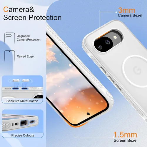 Vista 552 de Jshru Funda para Samsung Galaxy S26 Plus/Galaxy S25 Plus: para Galaxy S24 Plus [compatible con Magsafe] [2 protectores de pantalla HD] cubierta