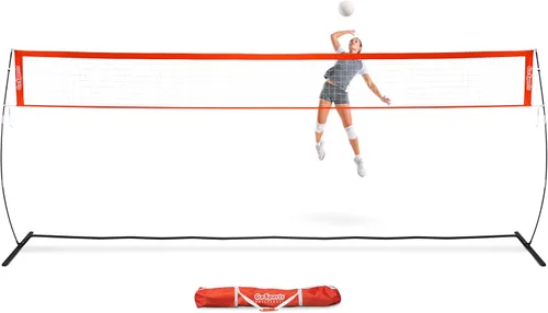 Vista 8 de Red de entrenamiento de voleibol independiente GoSports - 12 pies o 20 pies - Uso en interiores o exteriores, montaje instantáneo y altura ajustable