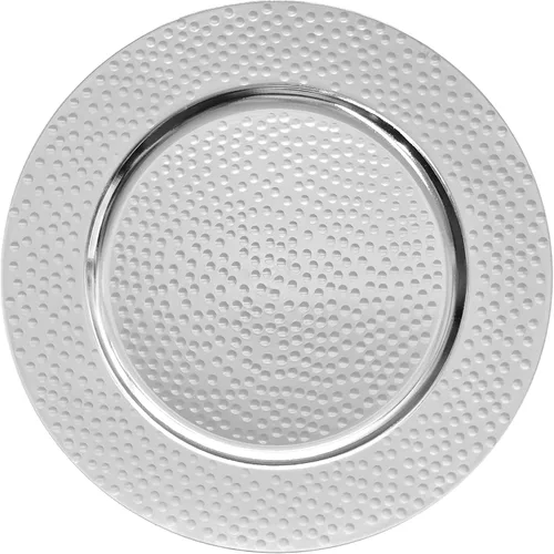 Vista 18 de Platos Base Blancos Antiguos de 13", Plato Base Redondo para Platos de Cena, Platos Base Estilo Granja, Platos Base Rústicos para Fiestas, Cenas
