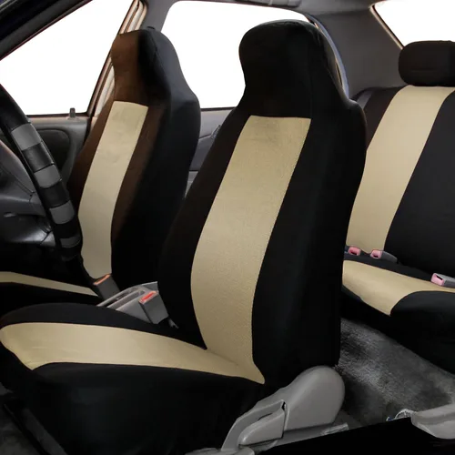 Vista 2 de FH Group Fundas de Asientos de Automóvil de Malla de Aire 3D Juego Delantero – Protectores de Asientos Automotrices de Ajuste Universal, Fundas