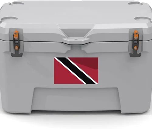 Vista 5 de Adhesivo adhesivo de la bandera de Trinidad, paquete de 2, 5 x 3 pulgadas, vinilo de alta calidad AW553