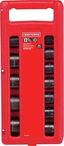 Vista 3 de CRAFTSMAN Juego de llaves de impacto, métricas, 1/2", 12 piezas (CMMT15885)