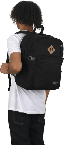 Vista 6 de JanSport Mochila Campus Principal - Mochila para viajes o trabajo con funda para laptop de 15 pulgadas y bolsillos dobles para botellas de agua