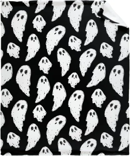 Vista 39 de Manta de Halloween para bebé, diseño de calabaza, fantasma, telaraña, súper suave, manta acogedora para recién nacido, manta de recepción para bebé