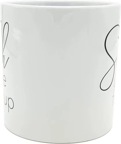 Vista 4 de Island Dogs Taza gigante de cerámica Shhhut the Fk Up de 22 onzas – Exprésate audazmente con esta divertida taza de café, taza de café de cerámica