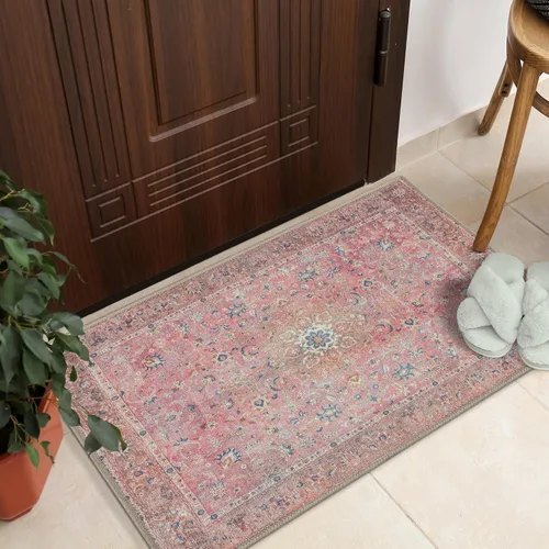 Vista 264 de GLN Rugs Traditional Collection - Alfombra de felpilla lavable a máquina, tradicional lavable, antideslizante, alfombra de felpilla de pelo corto