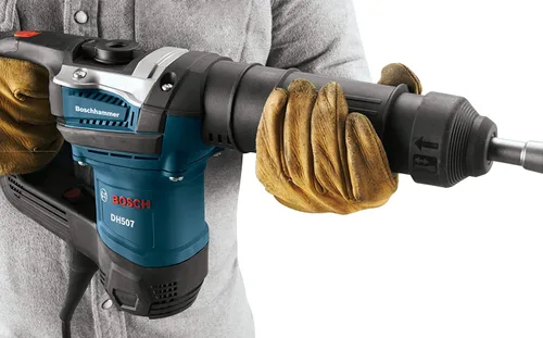 Vista 2 de BOSCH DH507 Martillo de demolición SDS-Max de velocidad variable de 12 libras, 10 amperios, azul
