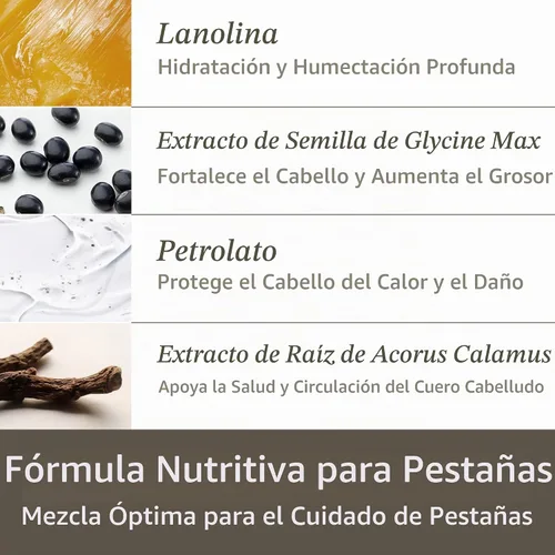 Vista 7 de BL Lashes Noir Mascara Máscara nutritiva para extensión de pestañas Voluminosa, libre de aceite, a prueba de manchas, producto de extensión