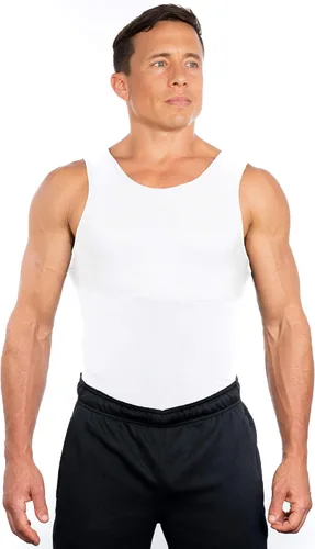 Vista 2 de Esteem Apparel Camisa de compresión para hombre, para adelgazar el cuerpo