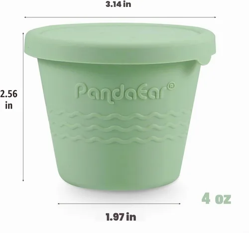 Vista 3 de PandaEar Paquete de 12 recipientes de silicona para almacenamiento
