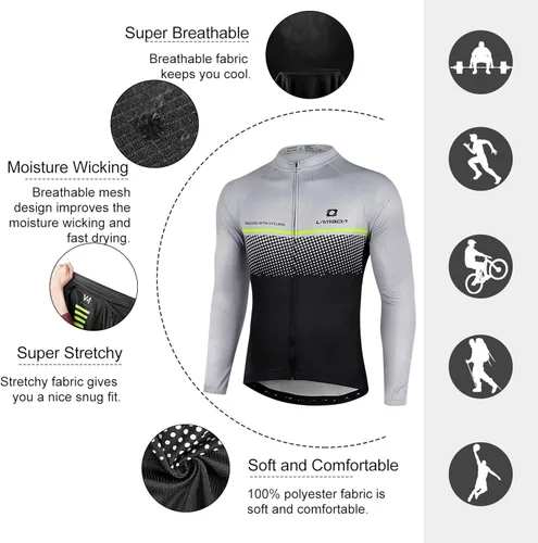 Vista 9 de LAMEDA Cycling Jersey Mens