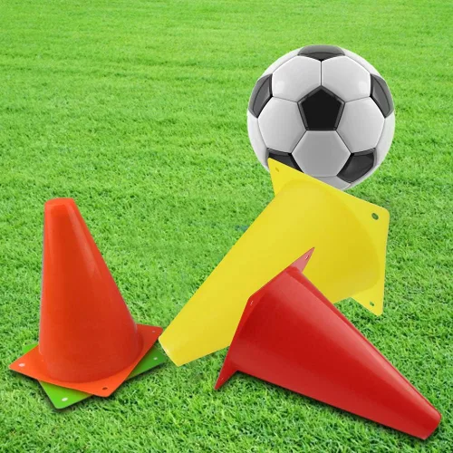 Vista 4 de Mirepty Conos de Tráfico de Plástico de 7 Pulgadas Marcador de Agilidad para Entrenamiento Deportivo para Fútbol, Patinaje, Fútbol Americano