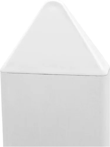 Vista 6 de Tapón redondo de vinilo blanco de 7/8 x 3 pulgadas, se adapta a piquetes de 7/8" x 3" (cada uno)
