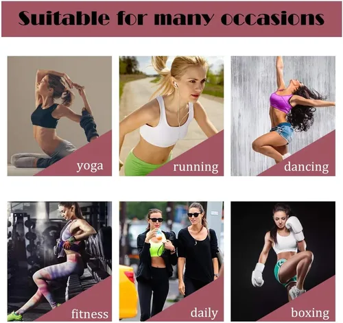 Vista 5 de Sujetador deportivo de alto impacto para mujer, brasier acolchado con espalda cruzada para entrenamiento, fitness, deportes, yoga