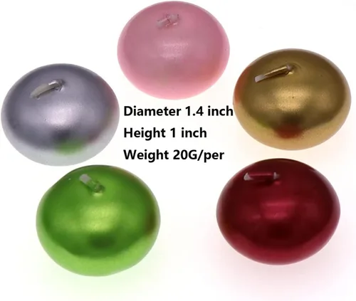Vista 4 de Velas flotantes metálicas, velas ovaladas multicolor con 200 pétalos de rosa de seda, discos de vela de larga duración para bodas, aniversarios