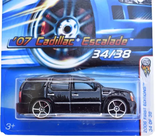 Vista 2 de Hot Wheels 2006 Primeras ediciones '07 Cadillac Escalade #34, negro