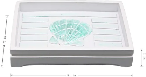 Vista 13 de Marina Decoration Juego de accesorios de baño de 4 piezas de decoración moderna de lujo, incluye dispensador de loción de jabón líquido para baño