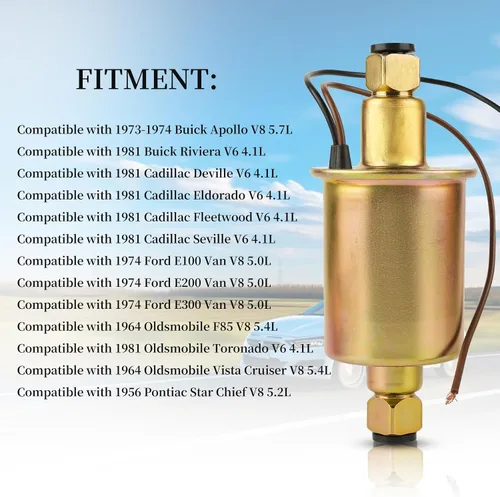 Vista 3 de Bomba de combustible eléctrica universal de 12 V, 5-9 PSI 30 GPH de gasolina y gasóleo, bomba de transferencia de combustible diesel para motor