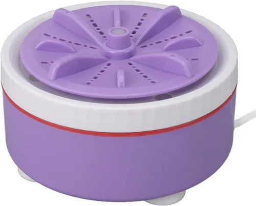 Vista 7 de Mini lavadora turbo, lavadora de ropa pequeña portátil USB para viajes de negocios, lavadora de lavandería ajustable con temporizador para ropa
