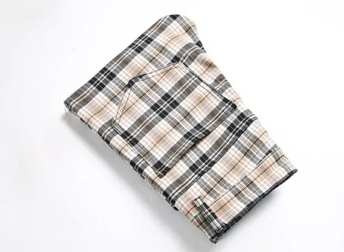 Vista 7 de Pantalones a cuadros para hombre, ajustados, elásticos, ajustados, chinos, golf, negocios, vestido casual