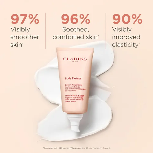 Vista 9 de Clarins Aceite de tratamiento corporal tónico Cuidado del embarazo de estrías La elasticidad de la piel se mejora después de 28 días* Firmas